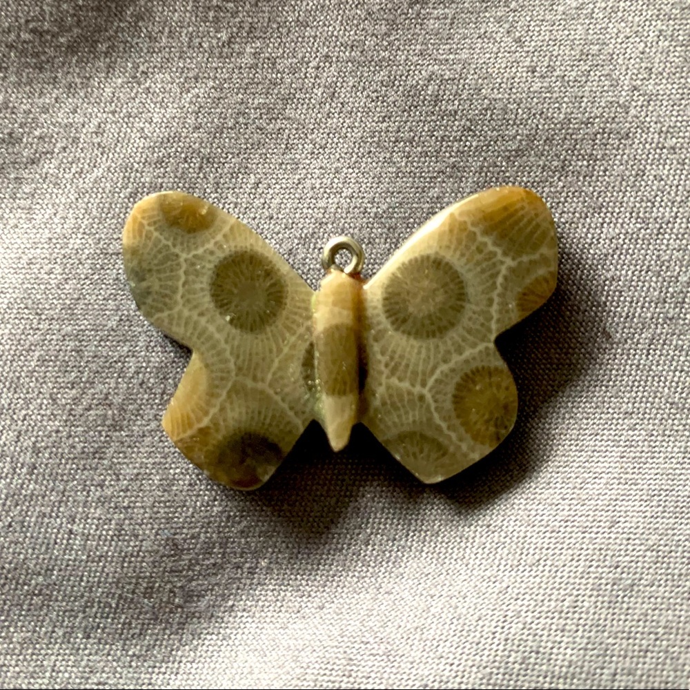 Petoskey Stone Pendant, Local Michigan Jwelery